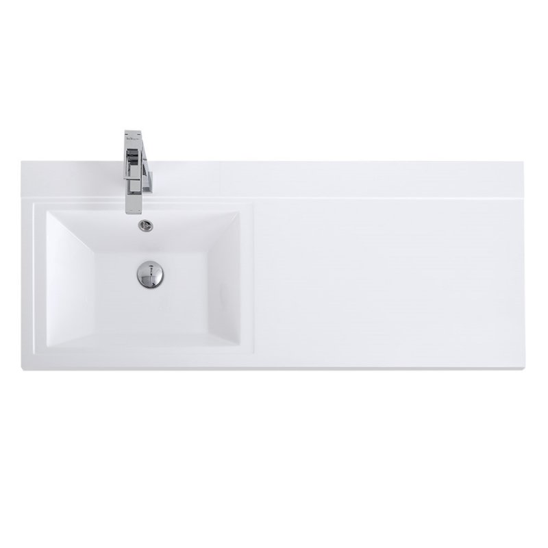 Раковина BelBagno Kraft 120 см BB1200/480-LV-MR-L левая