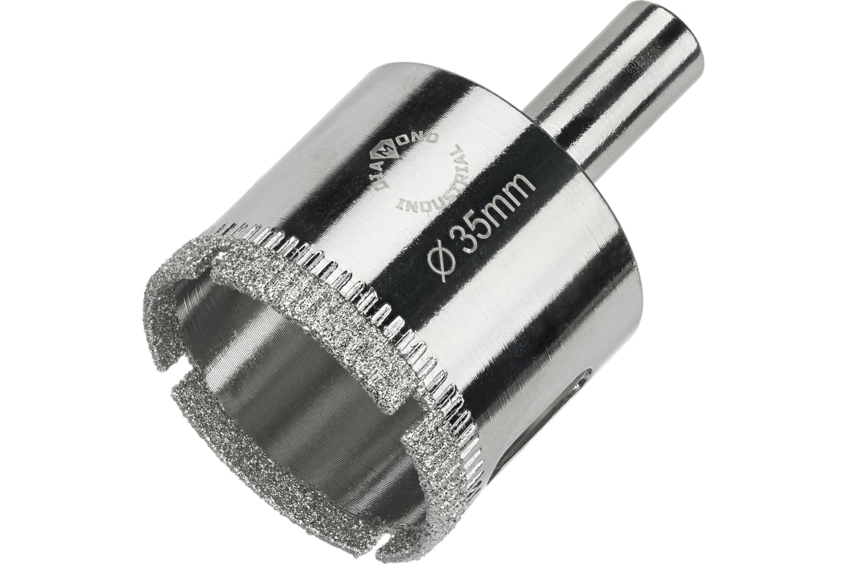 Коронка алмазная по керамике, плитке и стеклу 35 мм Diamond Industrial DIDCBC035