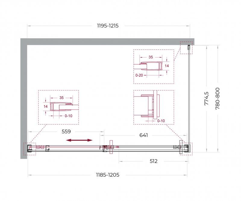 Душевой уголок BelBagno SOFT_CLOSE-1-AH-1-120/80-C-GM 120x80 прозрачный, оружейная сталь Душевой уголок BelBagno SOFT_CLOSE-1-AH-1-120/80-C-GM 120x80 прозрачный, оружейная сталь