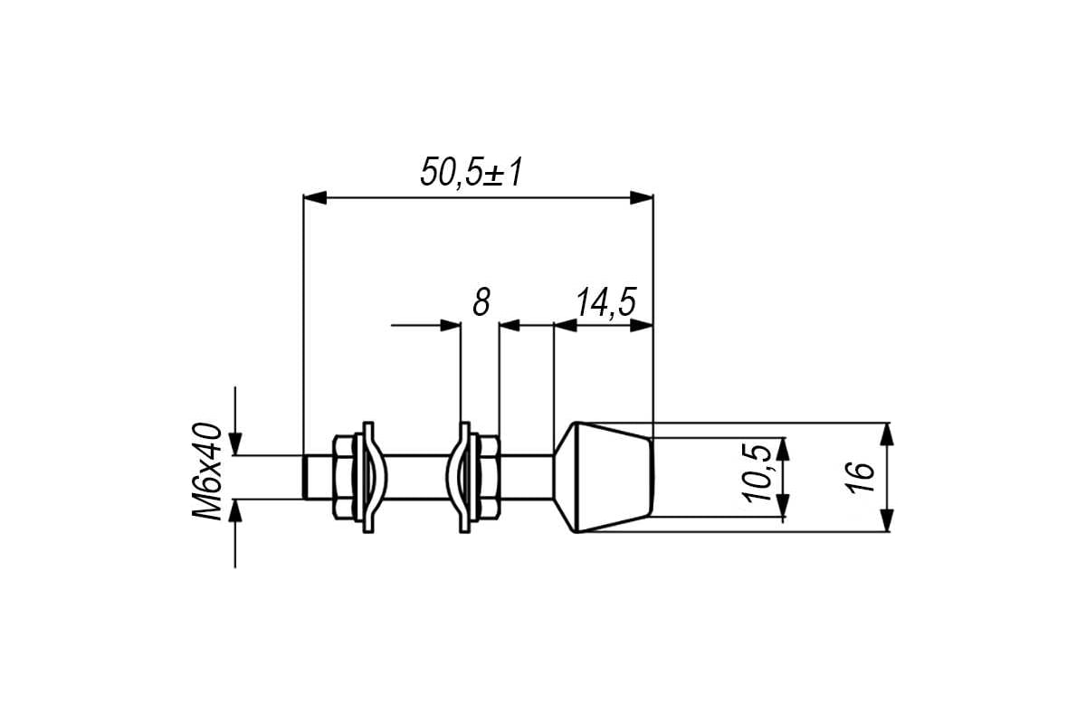 Прижим для станка KUKAMET усилие 120 кг 111-2