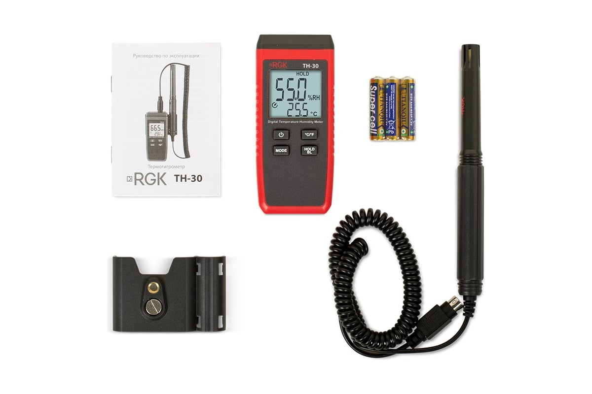 Термогигрометр RGK TH-30 с поверкой 778626