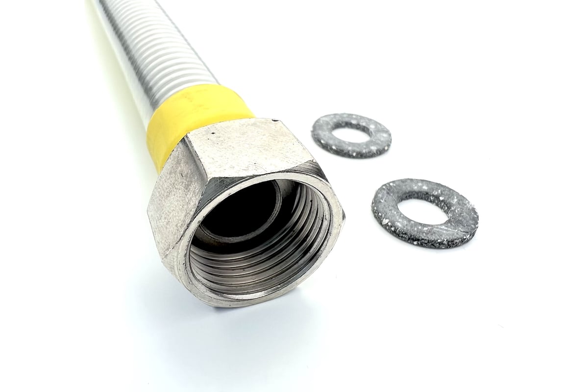 Сильфон для газа TUBOFLEX в оплетке ПВХ, 1/2, 2.5 м, ВР/ВР 4829466