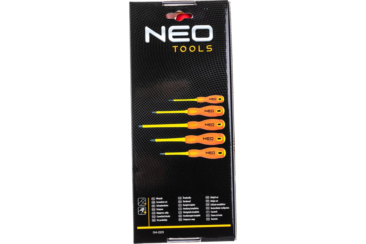 Набор отверток Neo Tools 1000 В 5 шт 04-220