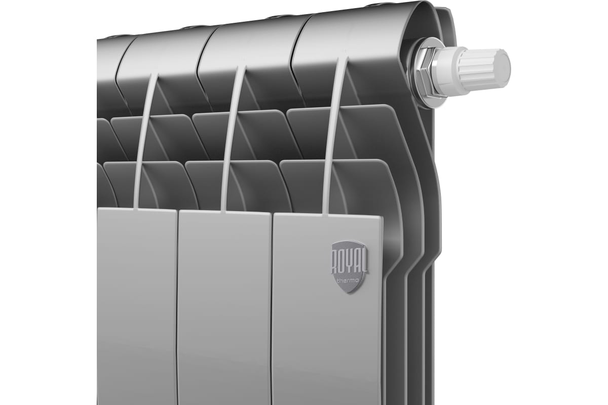 Радиатор Royal Thermo BiLiner 350 /Silver Satin VR - 8 секций НС-1196740