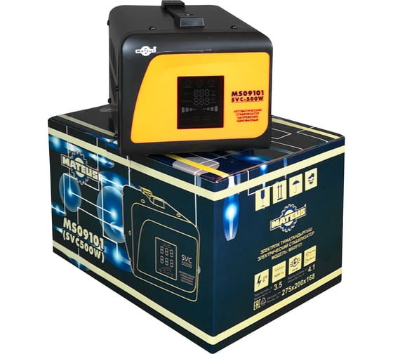Стабилизатор напряжения Mateus SVC-500VA MS09101
