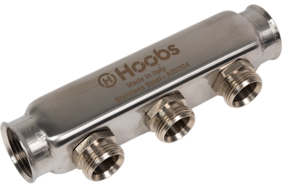 Коллектор Hoobs нержавеющая сталь, без регулировки, 1"х3/4"-3 вых. HB-INCGO-111503