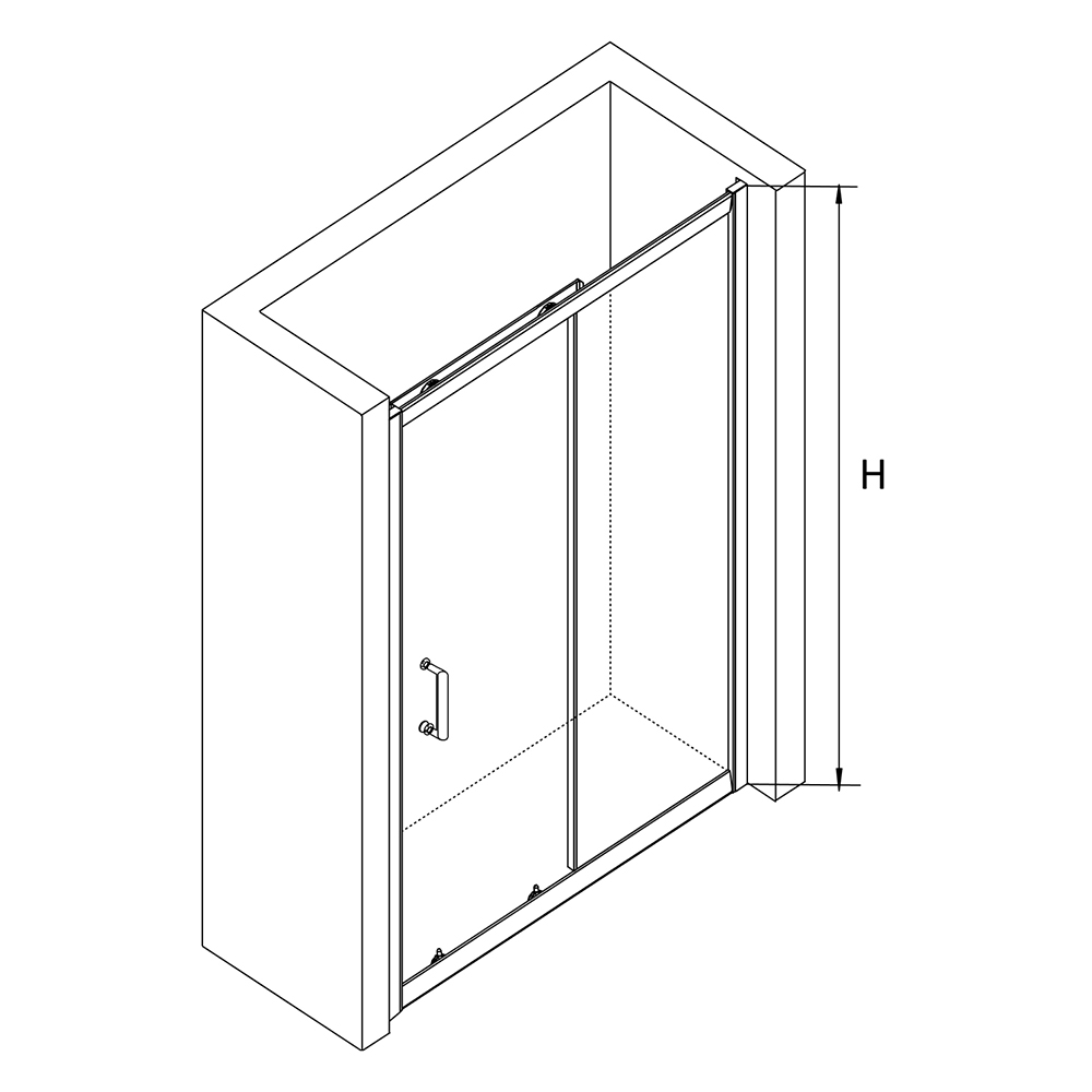 Душевая дверь RGW Passage PA-14 130x195, прозрачное стекло