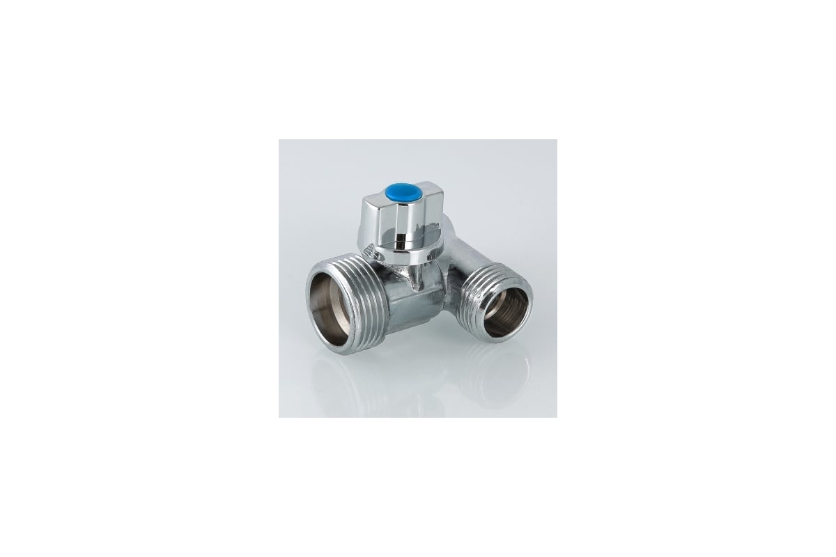 Шаровой кран для подключения сантехнических приборов 1/2х3/4х1/2 Valtec VT.256.N.04