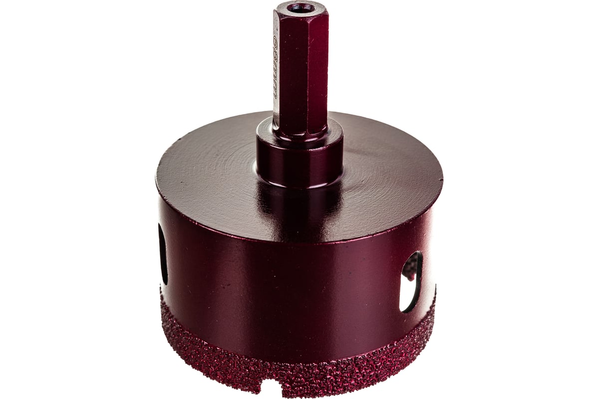 Коронка алмазная вакуумная по камню D68-10W-35L-Ш11 (68х35 мм; хвостовик HEX11 мм) Messer 06-36-068