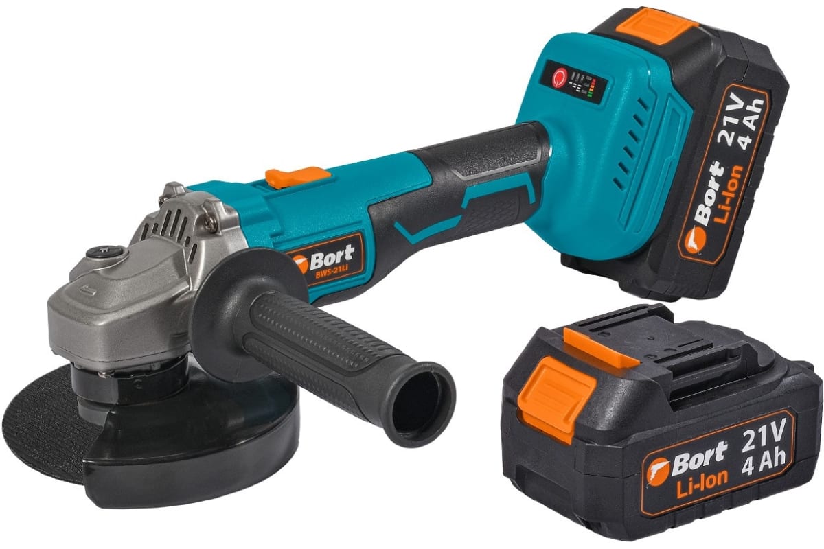 Шлифовальная угловая аккумуляторная машина Bort BWS-21Li 93413571