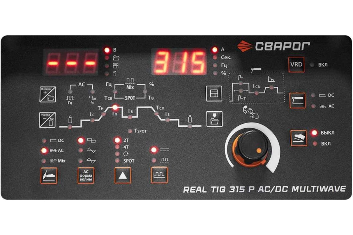 Сварочный инвертор Сварог TIG 315 P AC/DC MULTIWAVE REAL (E30301) НАКС РФ 99884