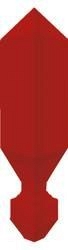 Вставка Marazzi Italy Oxford Angolare Merton Rojo 1.5х1.5 см, DCCU