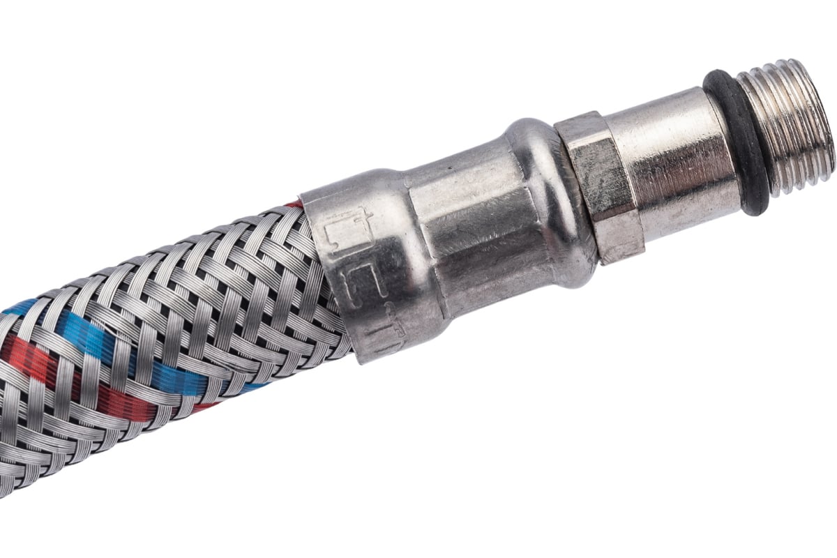 Подводка для смесителей СТМ сталь, 1/2xM10x30 см, штуцер CWFSS030