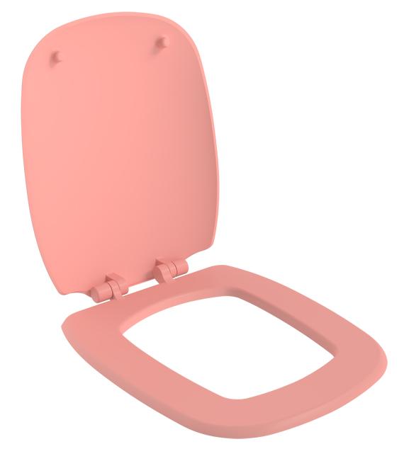 Крышка-сиденье Ambassador Diamond 122T20901 толстое, розовый матовый
