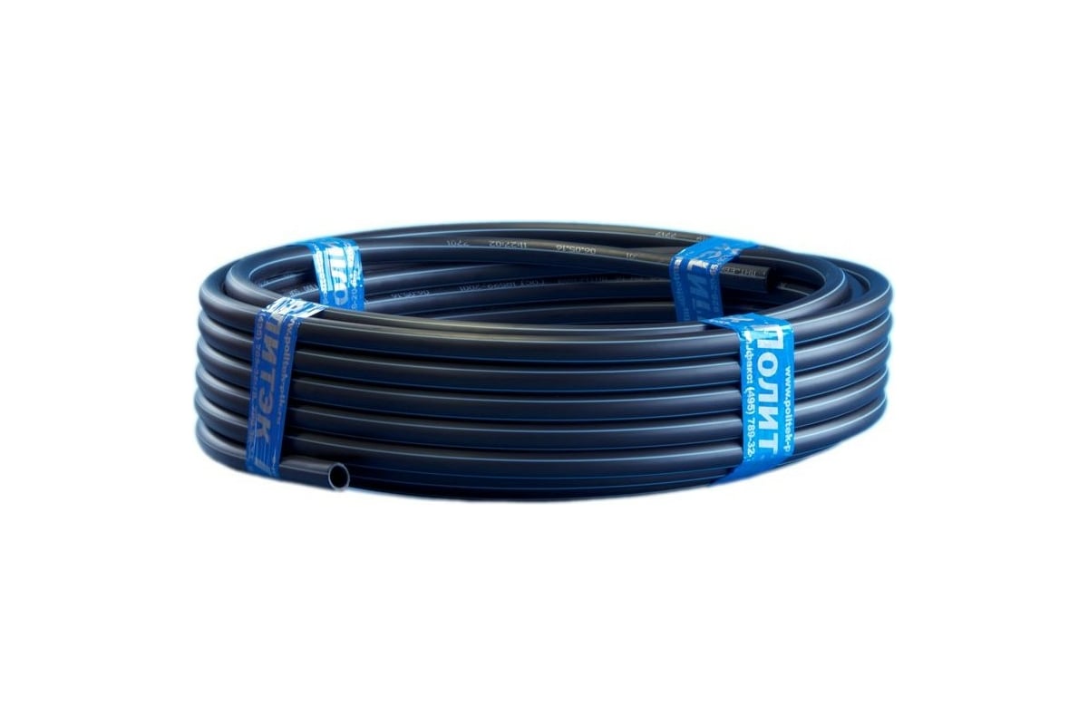 Труба Политэк ПЭ РЕ 100 PN16 SDR 11 (1,6 МПа) ф 63x5,8 (100м) PE1W063058