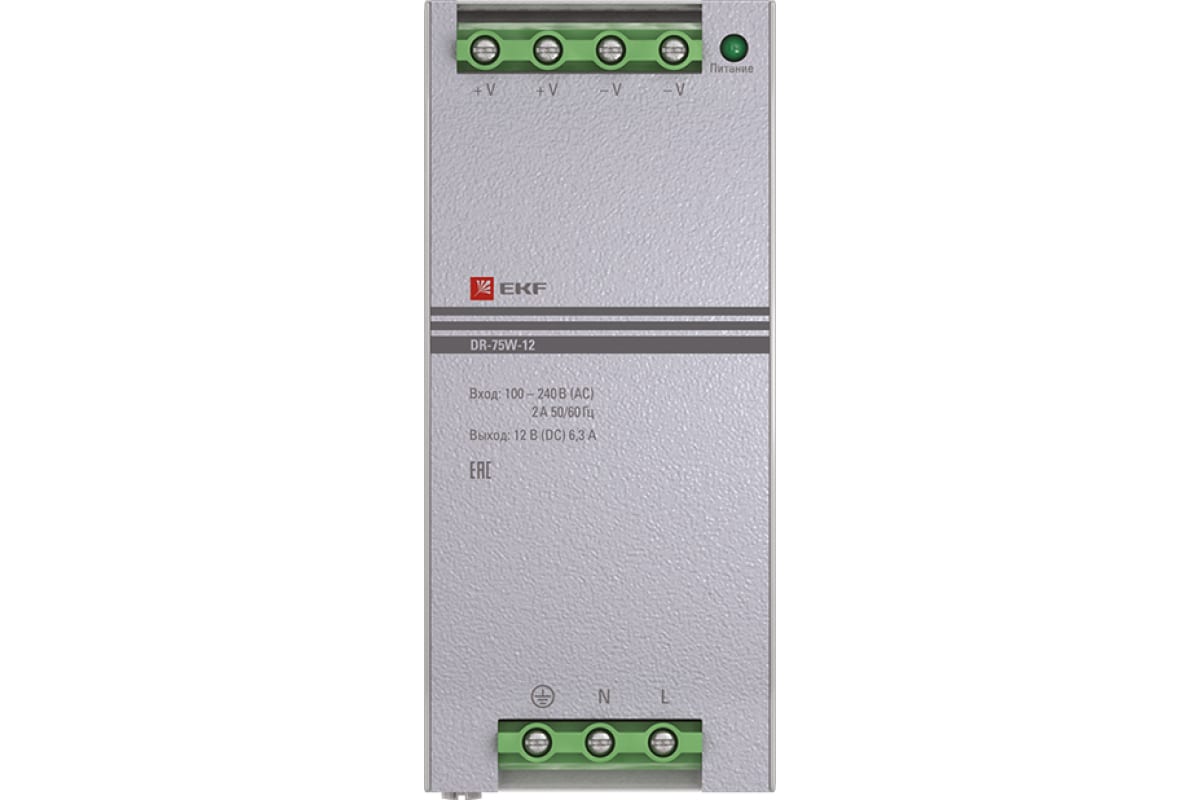 Блок питания EKF 12В PROxima dr-75w-12