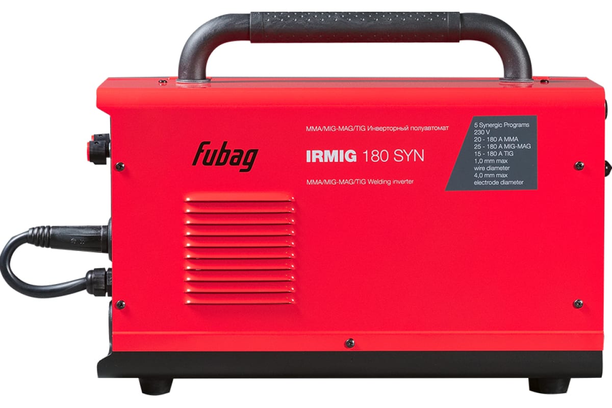 Сварочный инвертор полуавтомат Fubag IRMIG 180 SYN с горелкой 250А 41383