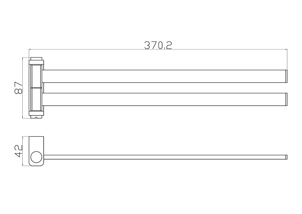 Полотенцедержатель Wonzon&Woghand Eclipse WW-9131-LG глянцевое золото