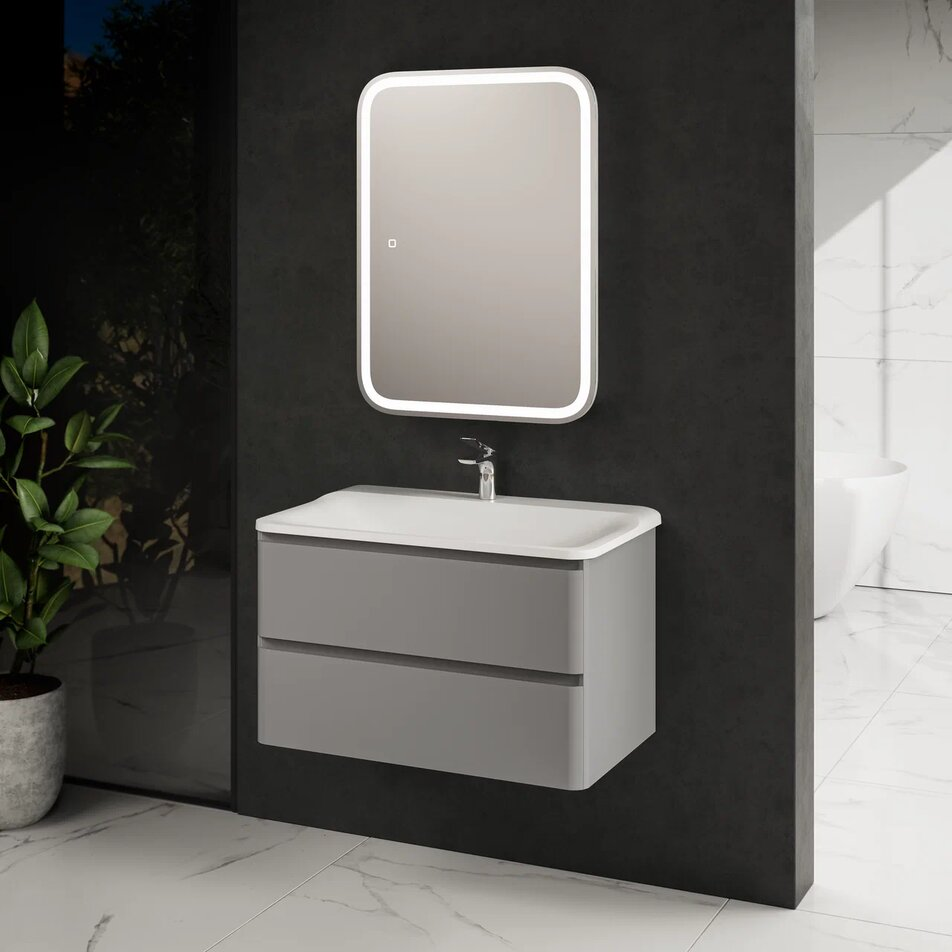 Тумба с раковиной AQUAme S4 80 см