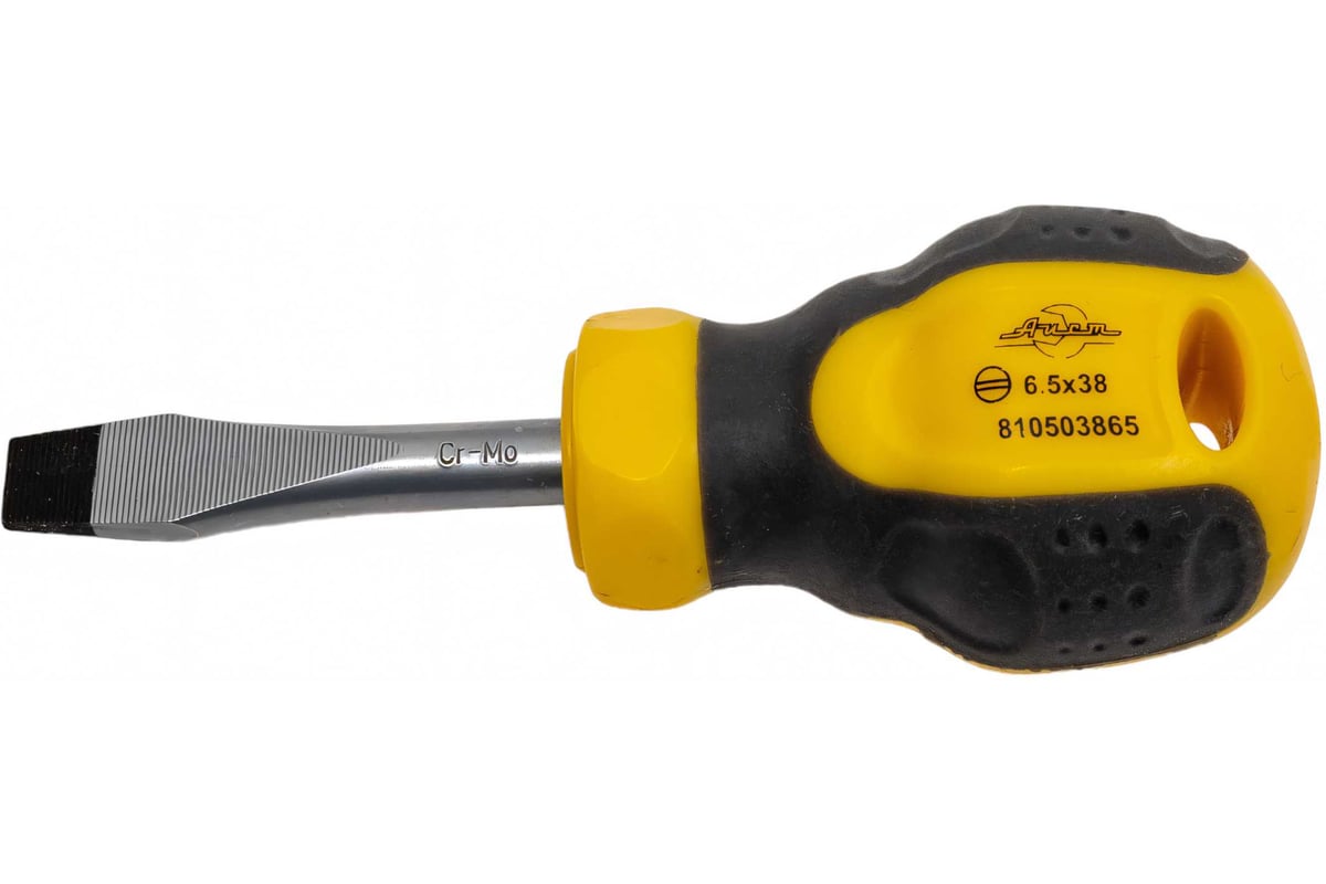 Шлицевая плоская отвертка SL6.5 38мм Aist 810503865 00-00009514