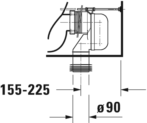 Чаша для унитаза Duravit D-Neo 200209 безободковая