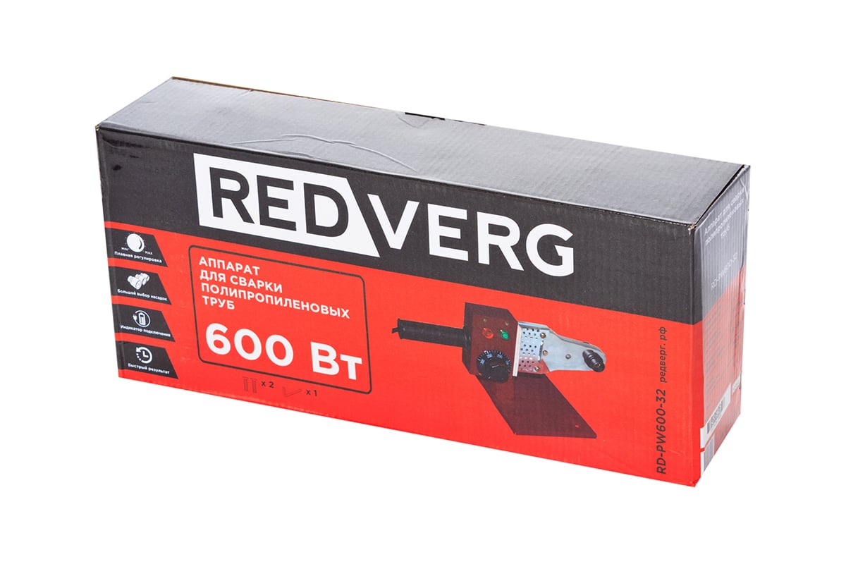 Аппарат для сварки полипропиленовых труб Redverg RD-PW600-32 6614158