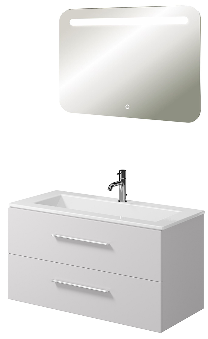 Мебель для ванной Creto Ares 100 см белый