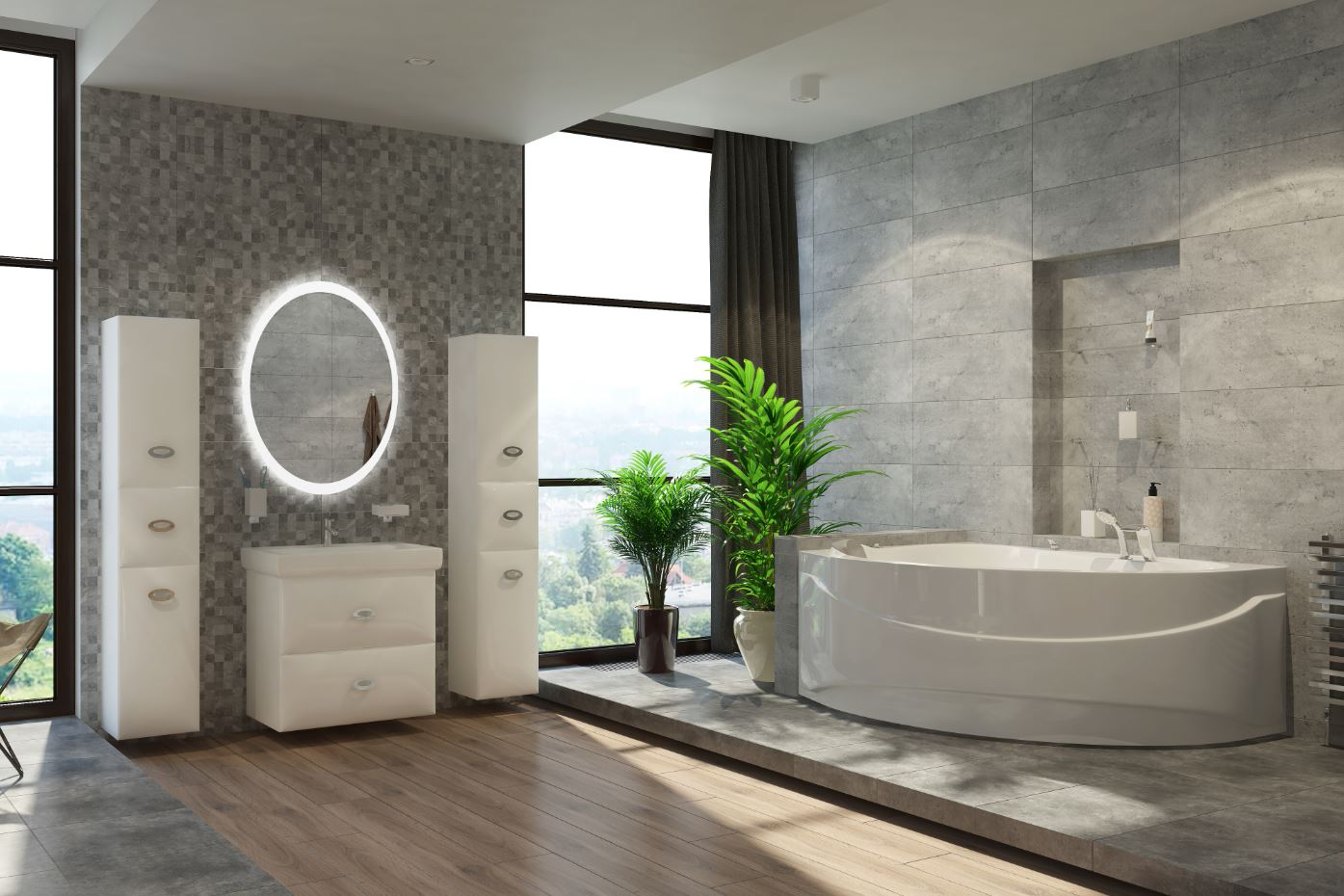 Акриловая ванна 1MarKa Catania 160x110 L/R