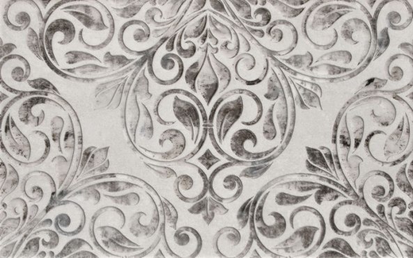 Декор Шахтинская плитка Персиан серый 01 25х40 см, 10301002093