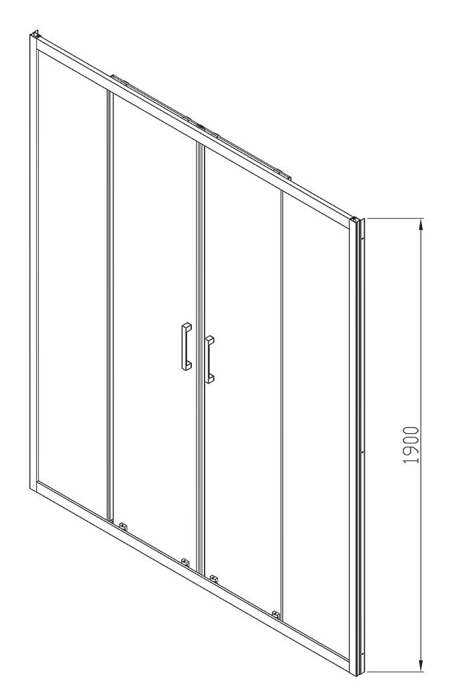 Душевая дверь Vincea Alpha VDS-3AL2170MT 170x190 хром, текстурная