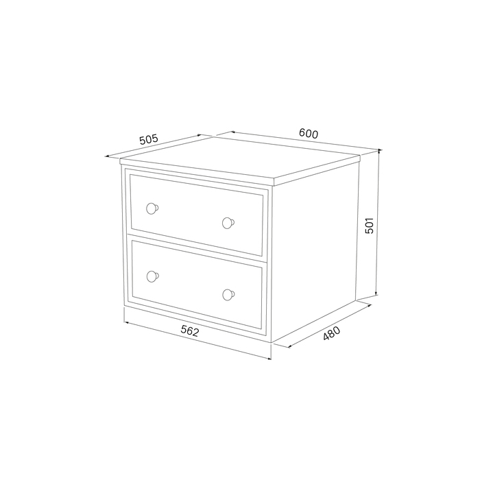 Тумба со столешницей Iddis Torr 60 см, МДФ макадамия орех