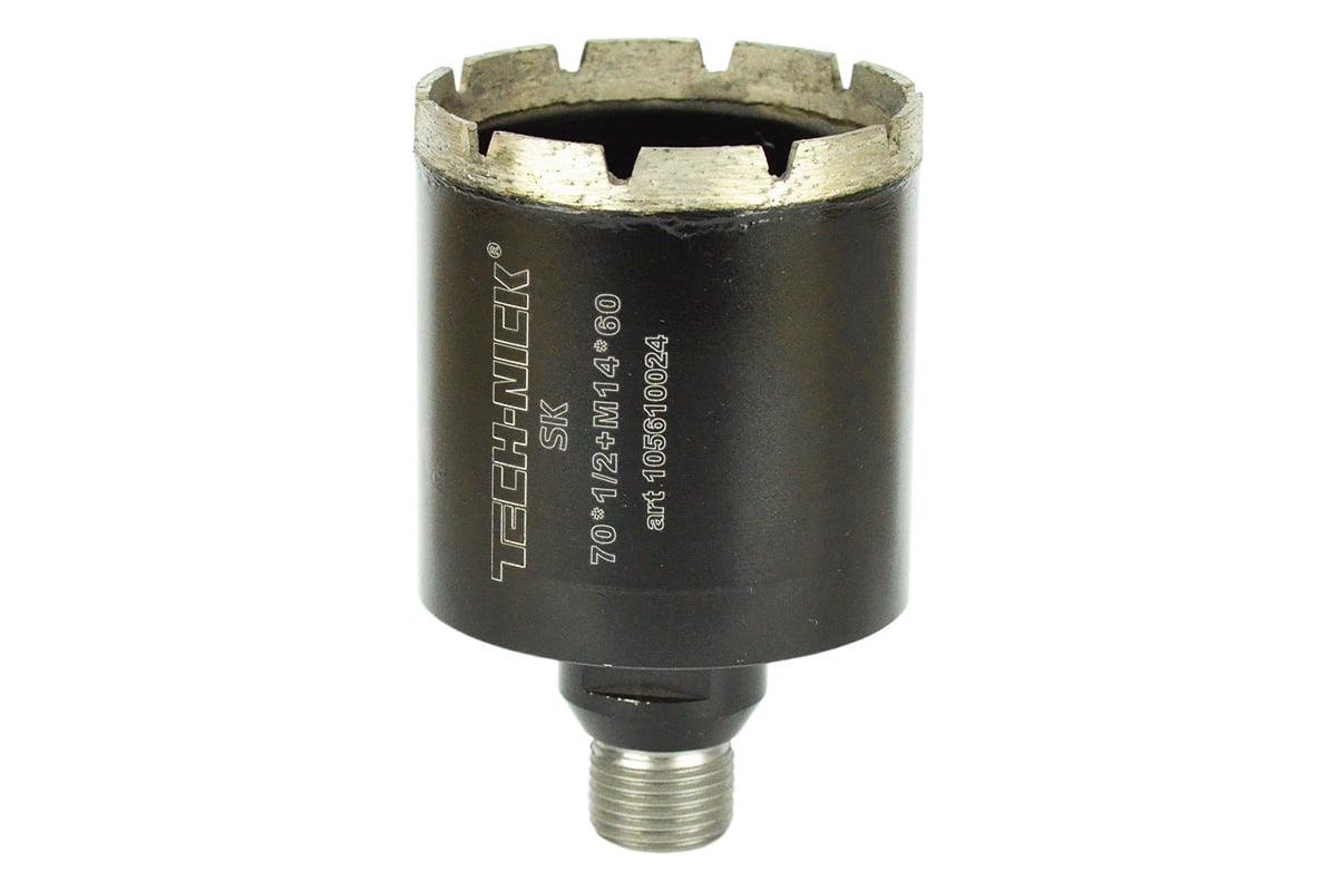 Коронка алмазная, спекание 70х60 мм, 1/2/M14 SK TECH-NICK 105610024