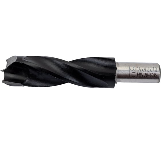 Сверло HW (14x43x70 мм; Z 2+2; S 10x20 мм; RH) для присадочного станка CMT 309.140.11