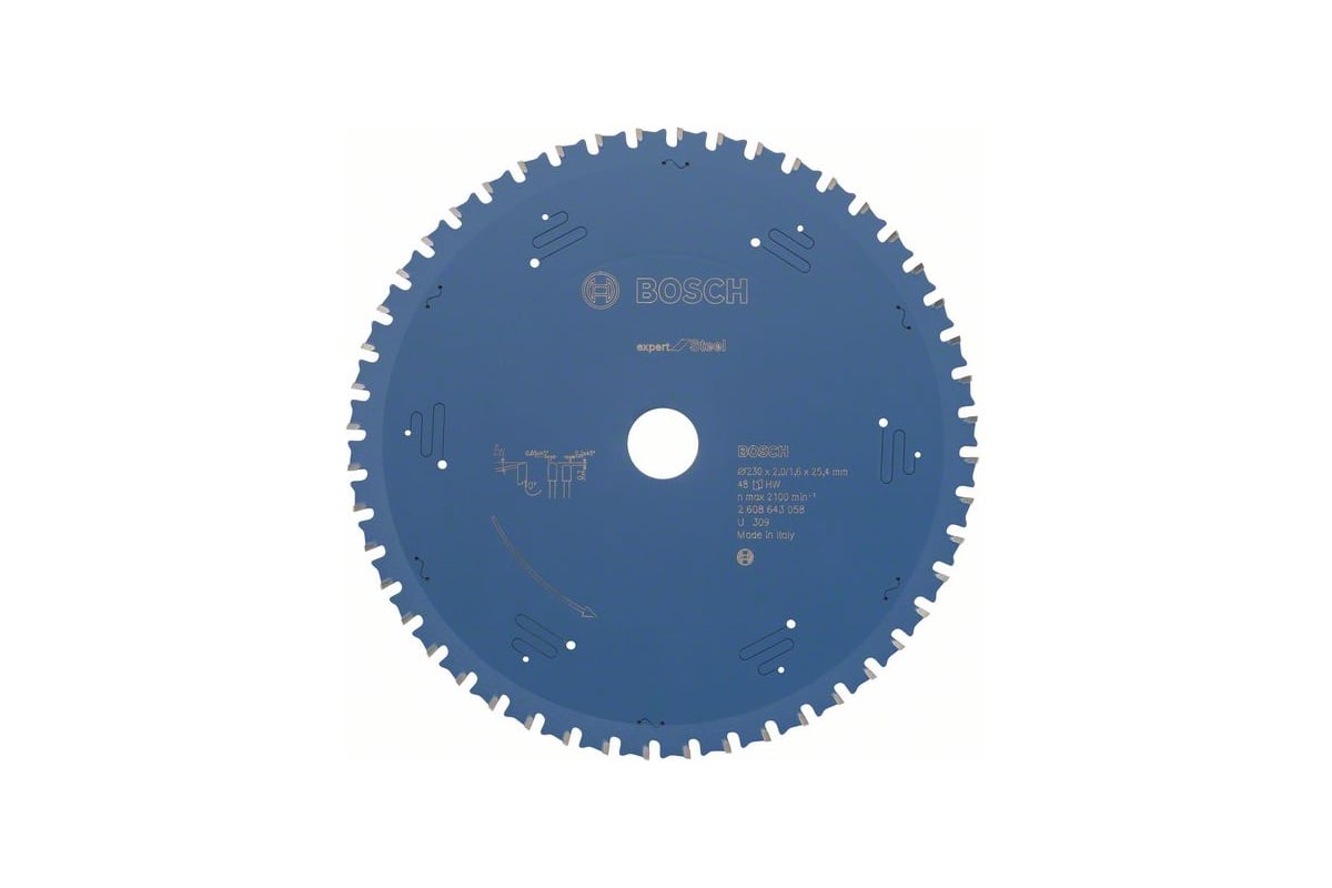 Диск пильный 235x25,4 мм, 48 зубьев Expert for Steel Bosch 2608643058