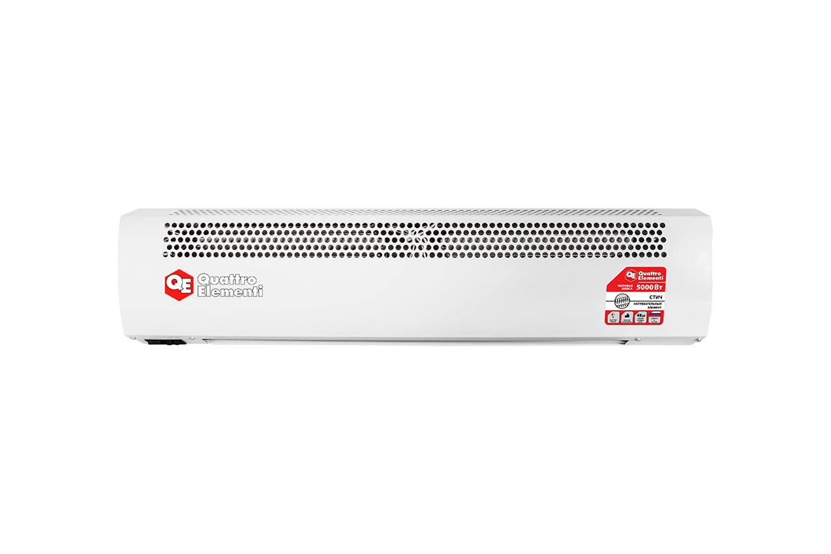Электрическая тепловая завеса Quattro Elementi QE-5000TVZ (2,5/5,0 кВт, 400 м.куб/ч, 220 В, 50 Гц) 915-526