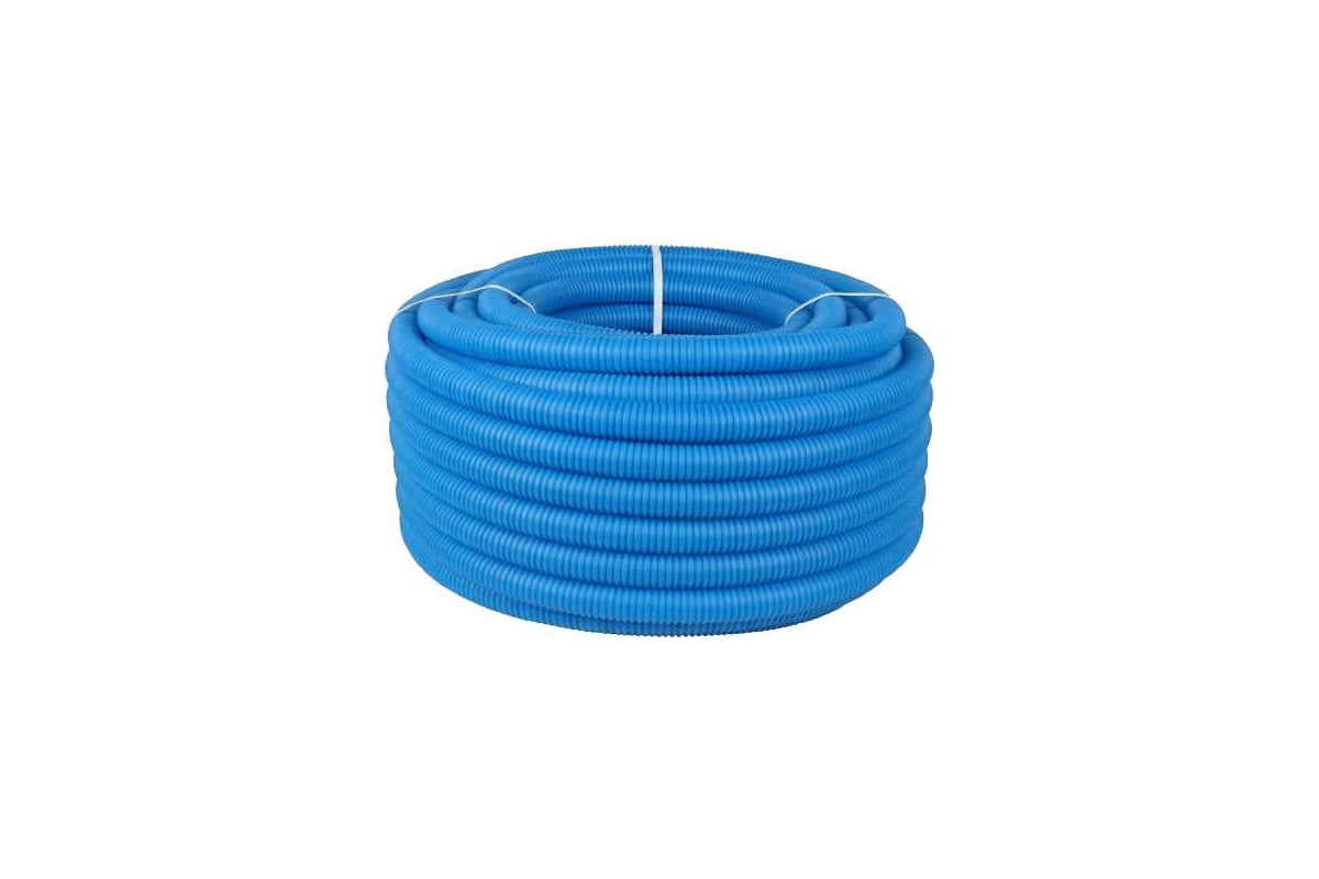 Труба гофрированная Smart Install 40 (35-40) цвет синий, бухта 30м SI-GPER-40BLU30-R