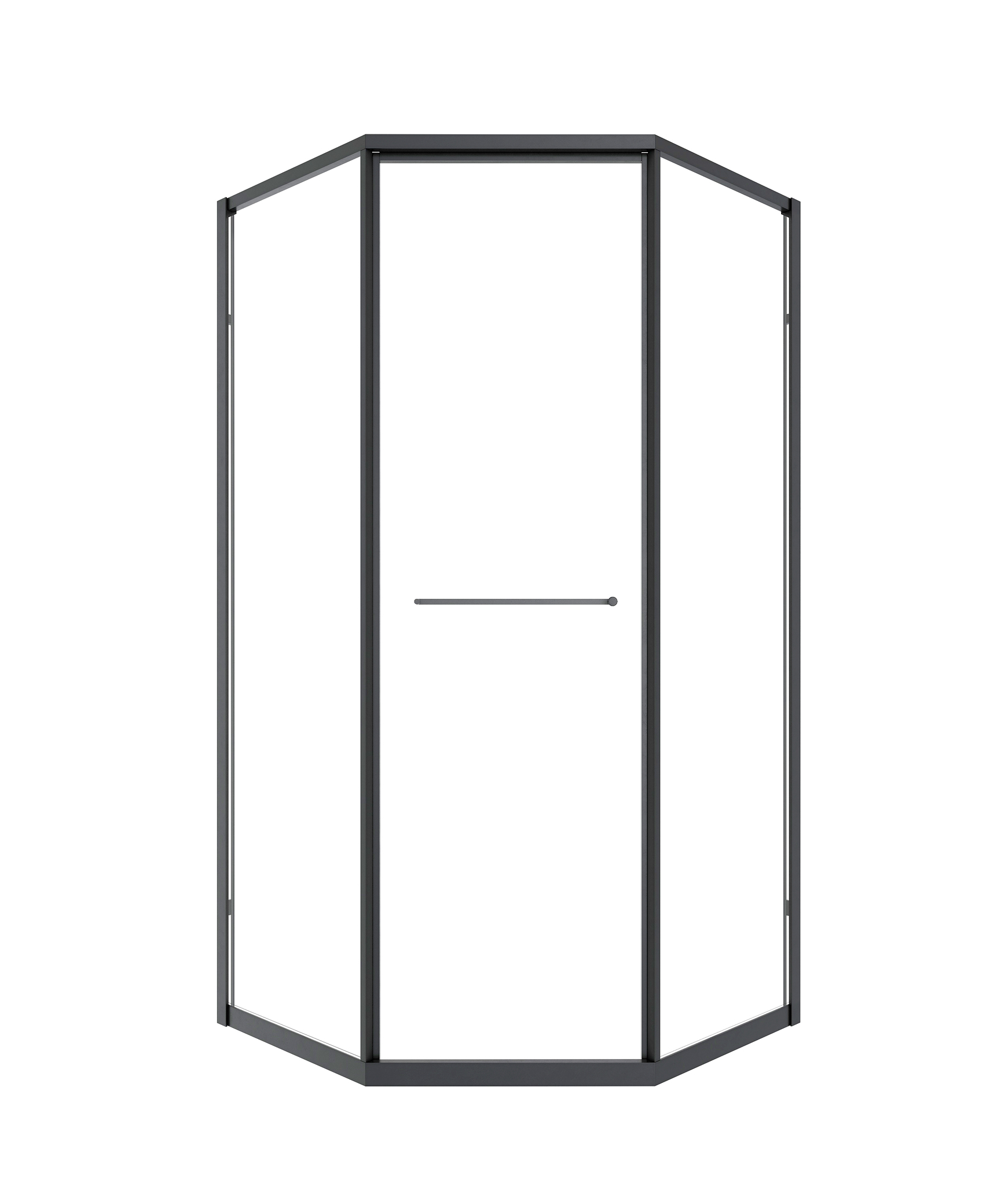 Душевой уголок Timo TTSS-100/03C-8R 100x100 правый, прозрачный, черный