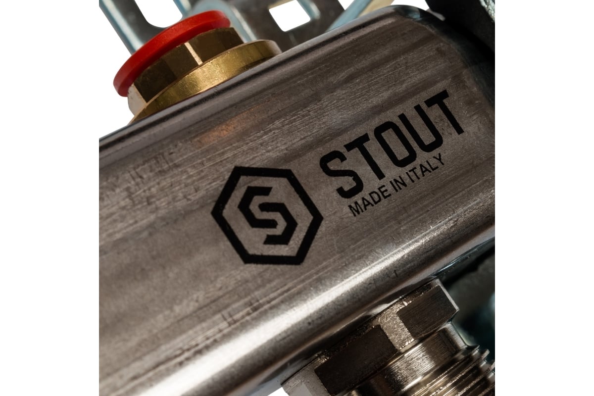 Коллектор из нержавеющей стали без расходомеров STOUT 9 выходов SMS 0922 000009