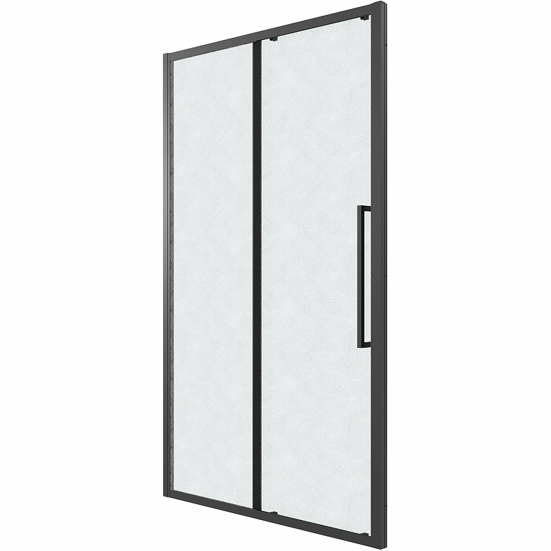 Душевая дверь Grossman Cosmo 100x195 шиншилла, черный матовый 100.K33.02.100.21.02