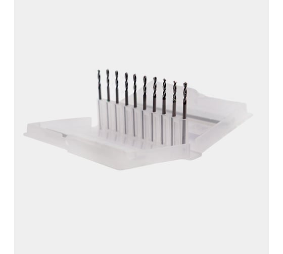 Сверло твердосплавное цельное короткое, ц/х, 10 шт, 2.0x12x38 мм, ВК8, 2300-3791, ГОСТ 17274-71 РОСИНСТРУМЕНТ 233791U