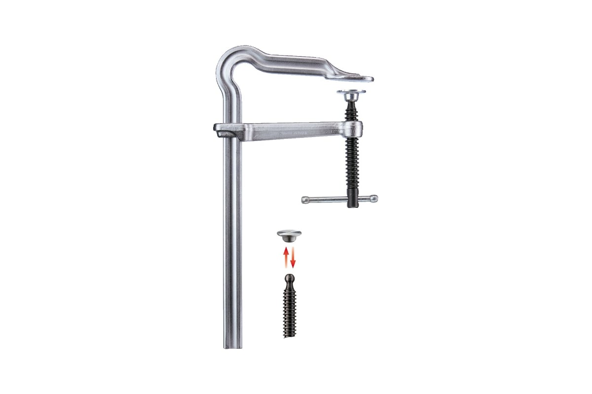 Струбцина BESSEY OMEGA цельнометаллическая 300/140, усилие 5 кН BE-GM30ZK