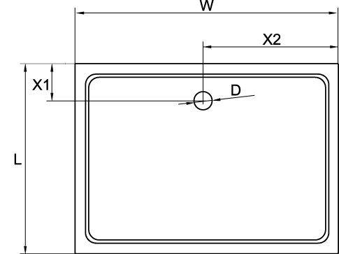  Поддон для душа Cezares Tray 140x90 стеклокомпозит, прямоугольный