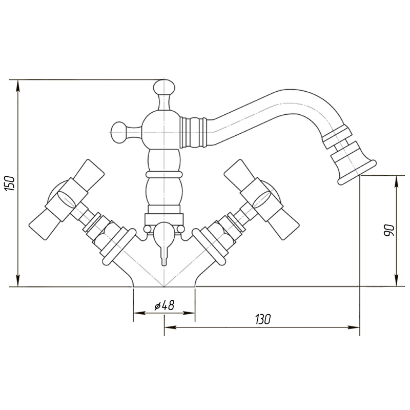 Смеситель для биде Migliore Princeton ML.PRN-844.RA медь