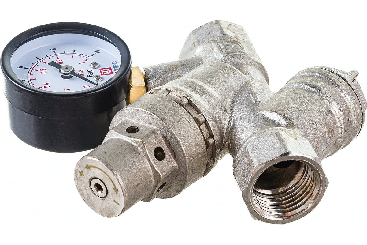 Редуктор давления с фильтром и манометром (2-5 бар; 1/2") Valtec VT.082.N.04