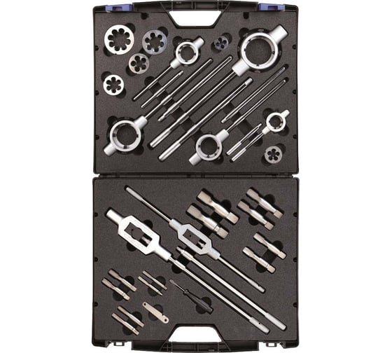 Набор ручных метчиков и плашек GSR BSP 1/4-1" HSSG 27 предметов 08333100