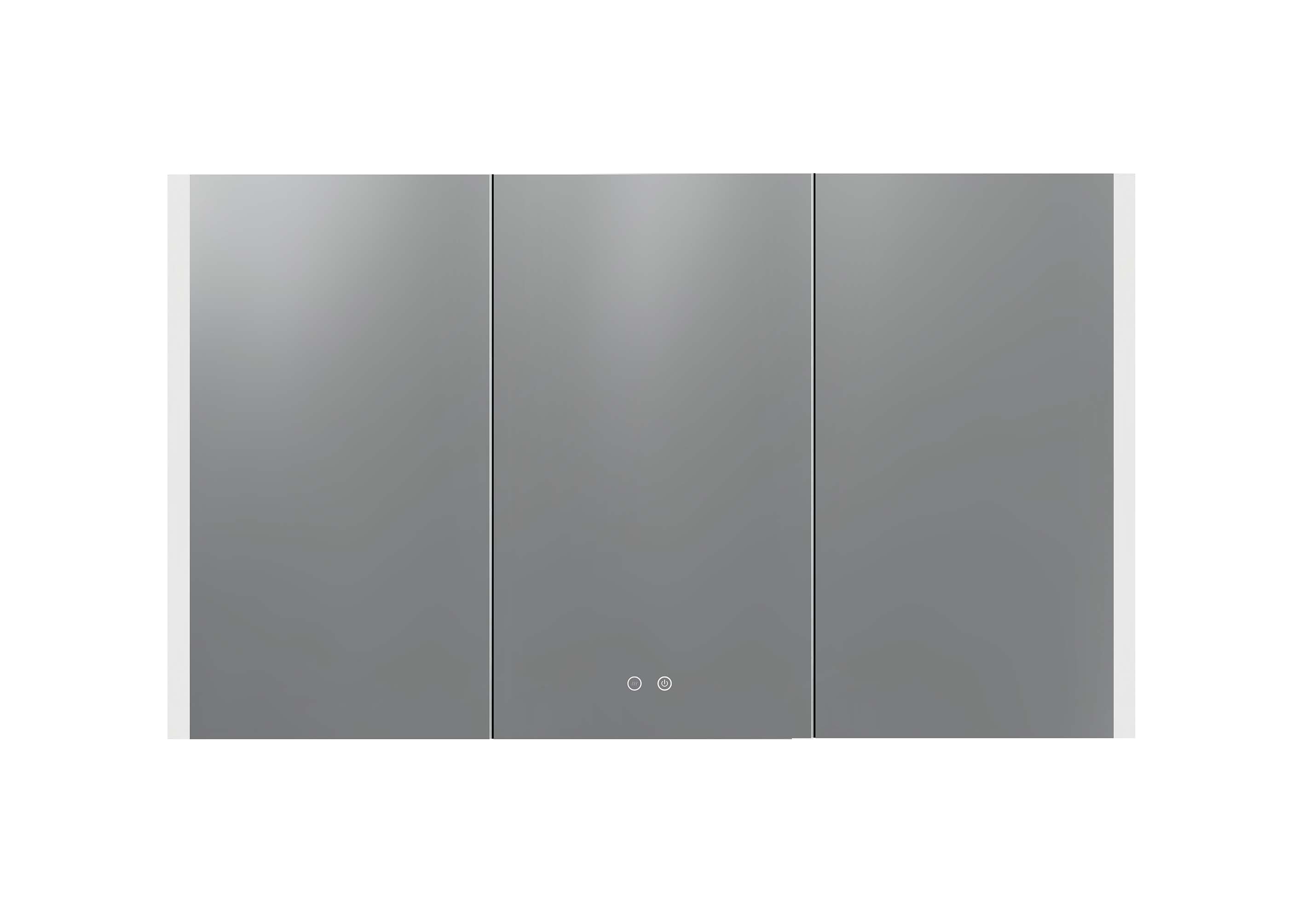 Зеркальный шкаф Aquatek 120x70 см с подсветкой, антипар, хром AQ7129-MLC