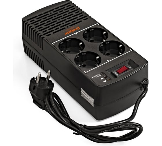Стабилизатор Exegate Power AD5000-1000 1000VA 500W диапазон 150-280В 4 евророзетки 285939