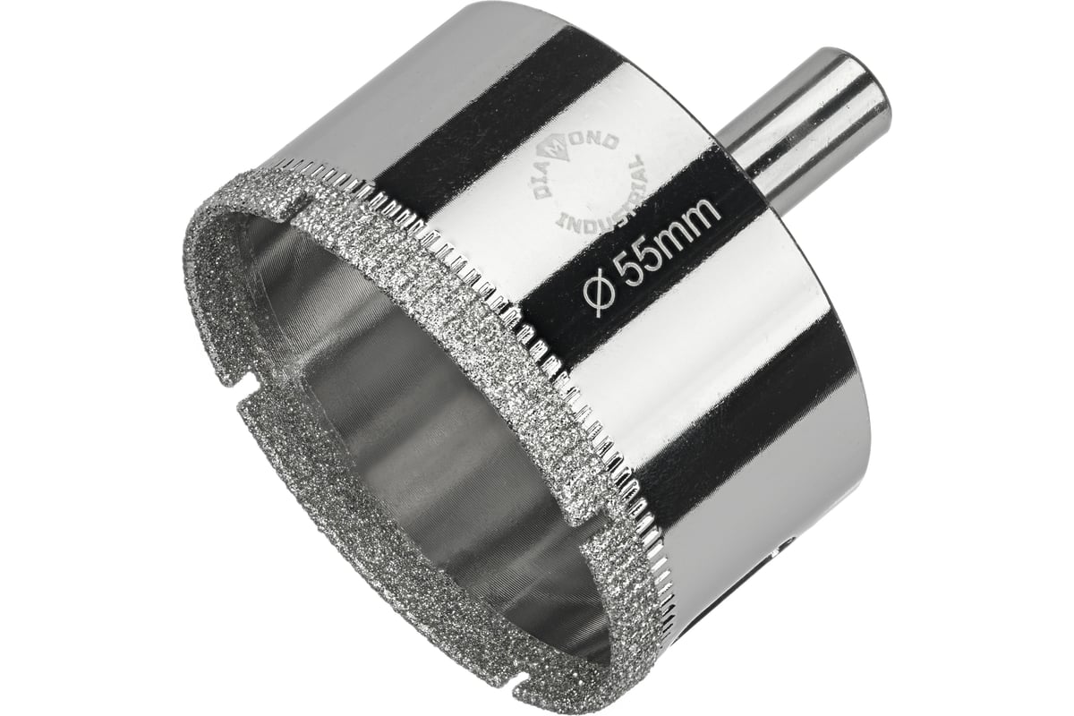 Коронка алмазная по керамике, плитке и стеклу 55 мм Diamond Industrial DIDCBC055