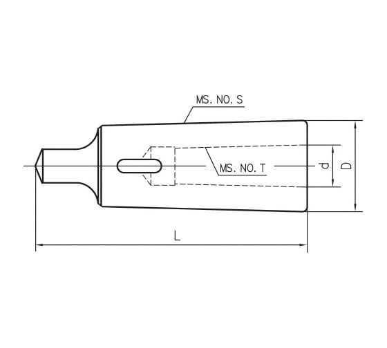 Втулка переходная КМ 4/3 с лапкой SOVIS 12801
