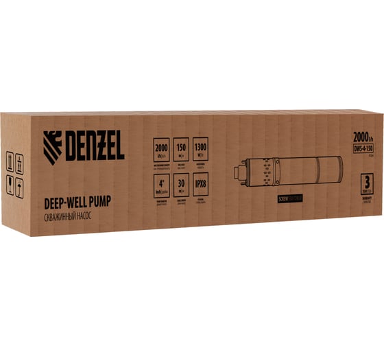 Скважинный винтовой насос Denzel DWS-4-150 97254